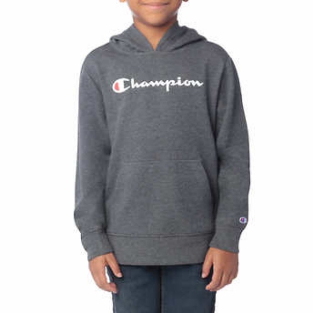 Champion Youth Hoodie Gray